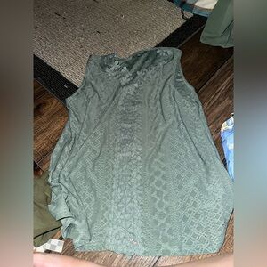 Cupshe Green Tank Top Sleeveless Style